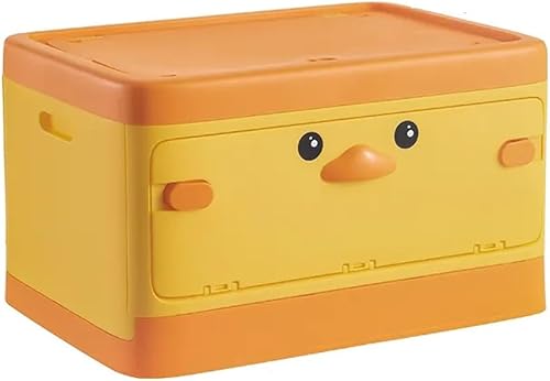 Miniatura 1 de Organizador plegable de juguetes para niños con forma de animal con diseño apilable y tapa abierta, solución de almacenamiento versátil para