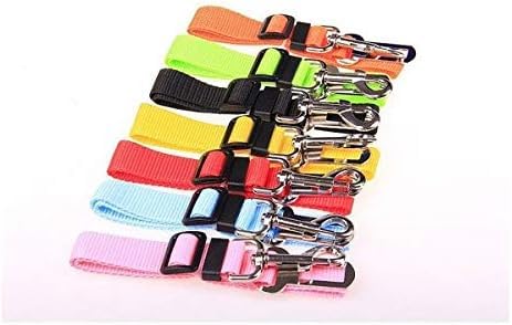 Dog Car Seatbelts Adjustable Pet Seat Belt for Vehicle Nylon Pet Safety Seat Belts Heavy Duty & Elastic & Durable Car Seat Belt for Dogs, Cats and Pets (Seat Belt Normal, Seat Belt Normal, Orange) 4