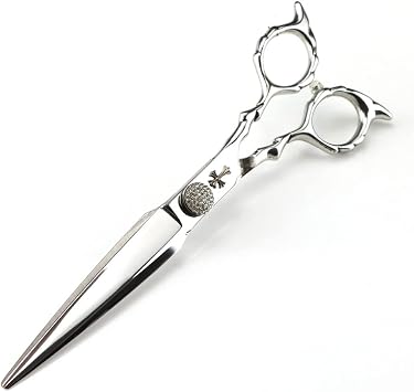Hair Cutting Scissors, 6.8 Inch Professional Japanese 440c Steel Silver Scissor Cross Hair Scissor Hair Cutting Barber Hair Cutting Scissor Hairdresser Scissors Hair Cutting Tool
