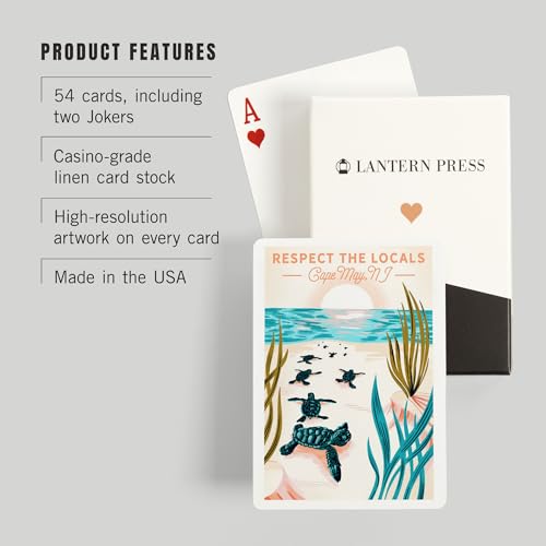Baraja de cartas poker Lantern Press 52 cartas miniatura 3