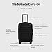 Away Softside Carry-On Suitcase, 22 Inch Lightweight, Expandable High-Strength Nylon Luggage With Spinner Wheels, Meets Requirements for Most Major Airlines, Jet Black