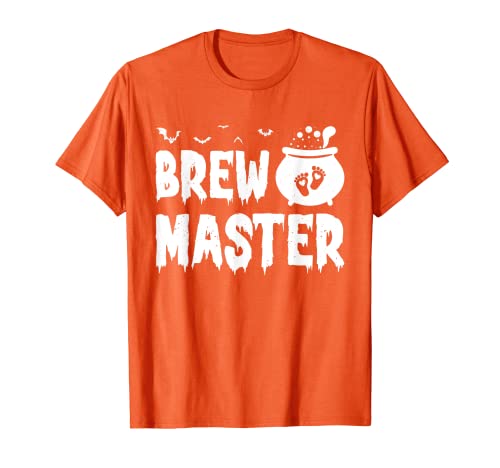 Hombre Brew Master Halloween Baby revelan anuncio de embarazo Camiseta