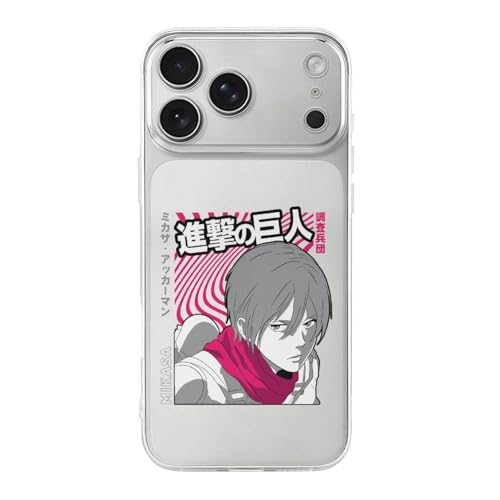 iPhone17ProMax用ケース 進撃の巨人 ミカサ・アッカーマン TPU カバー アイフォン17ProMax用カバー 薄型 擦り傷防止 耐衝撃 おしゃれ スマホケース