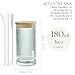 Vintage-Style 16oz Tall Drinking Glasses: Set of 6 Ribbed Glassware with Lids and Straws - Perfect for Cocktails, Smoothies, Juice, Beer, and Coffee - Versatile Design for All-Occasions (6Pcs)