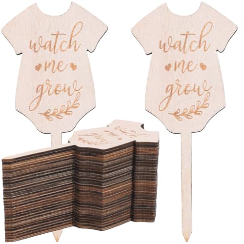 GORGECRAFT 30Pcs Watch Me Grow Plant Tags Succulent Labels Clothes