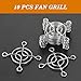 uxcell 10 Pcs Fan Grill 40mm Metal Cooling Fan Finger Guard Protective Small Fan Grill for PC Computer