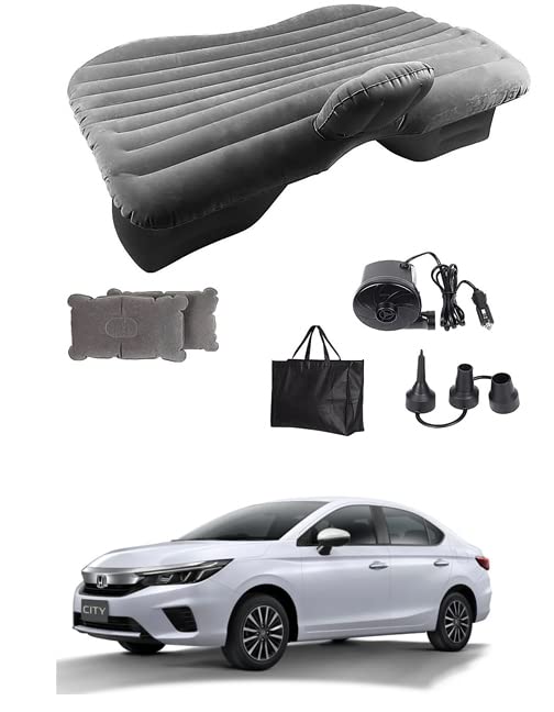 AYW Silver Inflatable Car Bed for Honda City New Universal for All Models