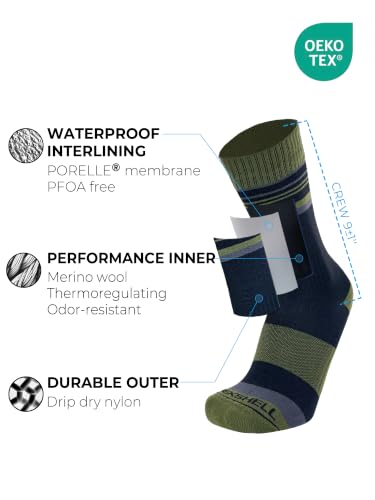 Image of DexShell Waterproof Merino Wool Socks, Breathable Membrane