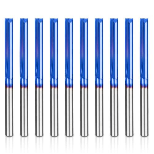 HQMaster 10-Pack Straight Router Bits