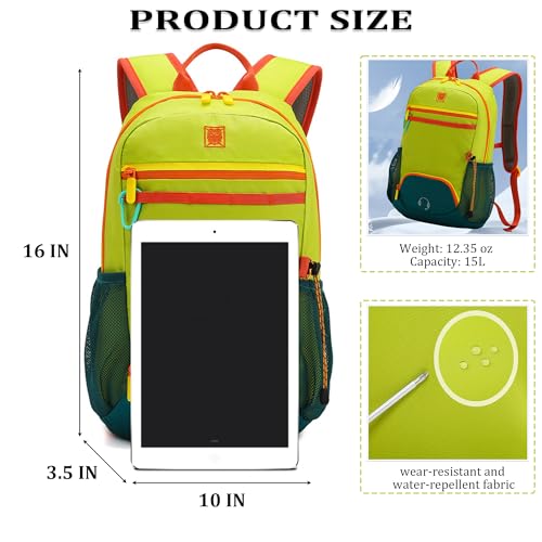 Mochila Deportiva Ligera para Senderismo 15L Verde Claro miniatura 2