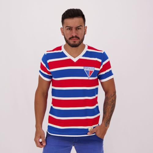 CAMISA RETR&Ocirc; FORTALEZA 1983, ESCUDO BORDADO, MASCULINA,M