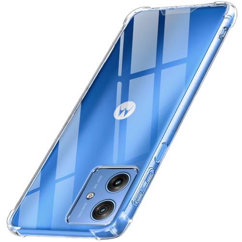 Image of TheGiftKart Crystal Clear Back Cover Case for Motorola Moto G54 5G / G64 5G | 360 Degree Protection | Shock Proof Design | Transparent Back Case for Moto G54 5G / G64 5G (PC & TPU, Transparent Bumper)