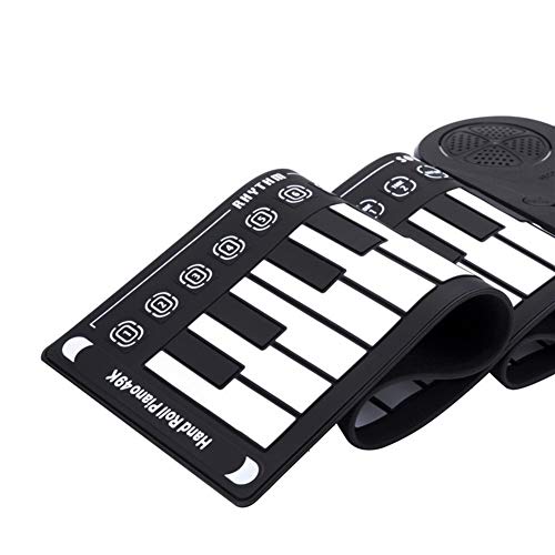 CHENZHANMAOYI 49 laminés à main Clé pliante Organ gel de silice Portable Main Piano Roll Les enfants débutants Piano électronique Clavier roulant - Les Beatles, Paul McCartney, John Lennon, RIngo Starr, George Harrison CHENZHANMAOYI 49 laminés à main Clé pliante Organ gel de silice Portable Main Piano Roll Les enfants débutants Piano électronique Clavier roulant – Image 3