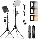 2-Pack LED Video Light Kit, Velvora 15W Photography Lighting with 28