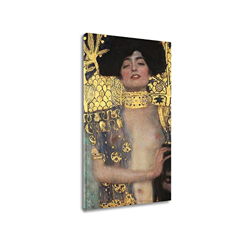Peinture Gustav Klimt Judith - Décoration Murale Idéale pour Salon et Bureau 40x80