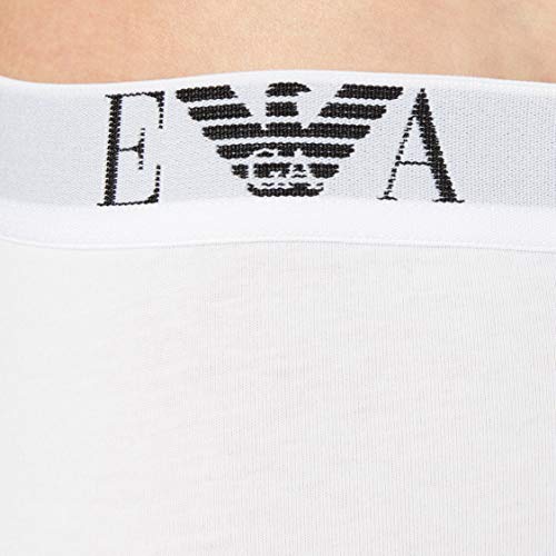 Emporio Armani 3-Pack Essential Monogram Stretch Cotton Men's Boxer Trunks, White4