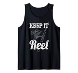 Keep It Reel Deep Sea Fishing Pun Gifts Saltwater Fish Dad Tank Top