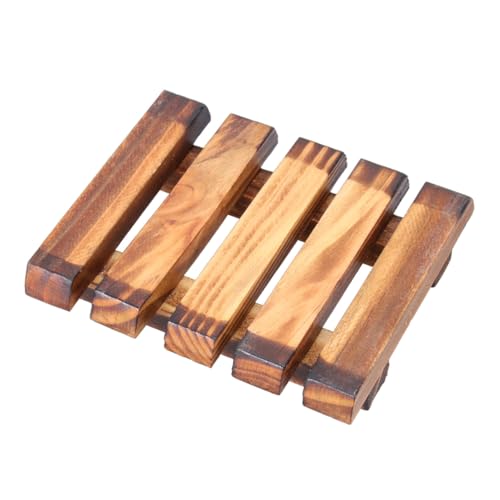 Alipis Bandeja De Jabón Plato Hundir Transportador Dispensador Drenar Compartimiento Poseedor Bomba Líquido Vacío Recargable Jabonera De Madera Caja De Jabón Escurridor De Jabón Bambú