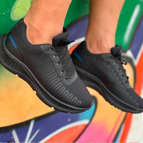 Tênis Masculino para Corrida Academia e Caminhada Confortável e Leve DM Damando + Relógio Digital (P