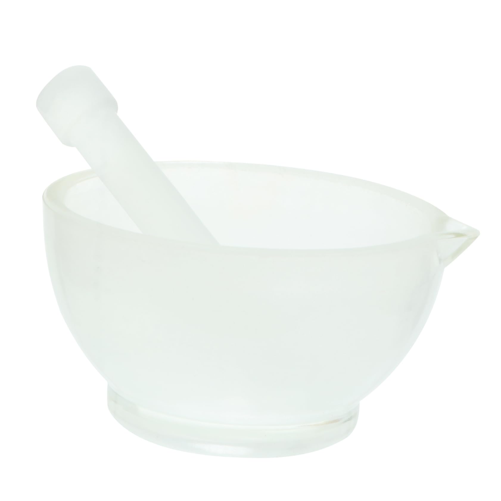 GRIRIW Pill Pestle Set Glass Spice Pestle Medicine Grind Bowl Portable Random Style