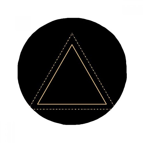 Tapis de sol rond géométrique triangle 80 cm antidérapant pour cuisine et salon