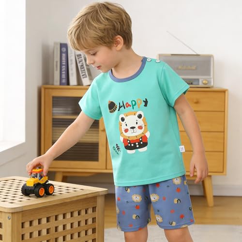 Image of LMYOVE Casual round-neck short-sleeved T-shirt and short suit summer beachwear