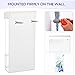 Remerry 2 Pack Outdoor Brochure Holder Wall Mount, Weatherproof Acrylic Flyer Holder with Lid, 4x9 Inch Clear Pamphlet Display Box for Real Estate Office Restaurant Menu Literature(White)