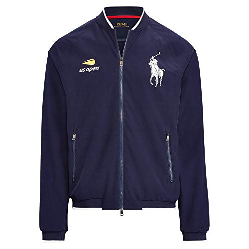 Polo Ralph Lauren Men's US Open Linesman Windbreaker Jacket (Navy, Large)