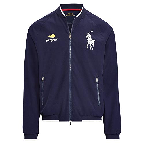 Polo Ralph Lauren Men's US Open Linesman Windbreaker Jacket (Navy, Medium)