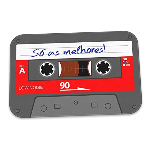 Tapete Decorativo Fita Cassete K7 S&oacute; as melhores