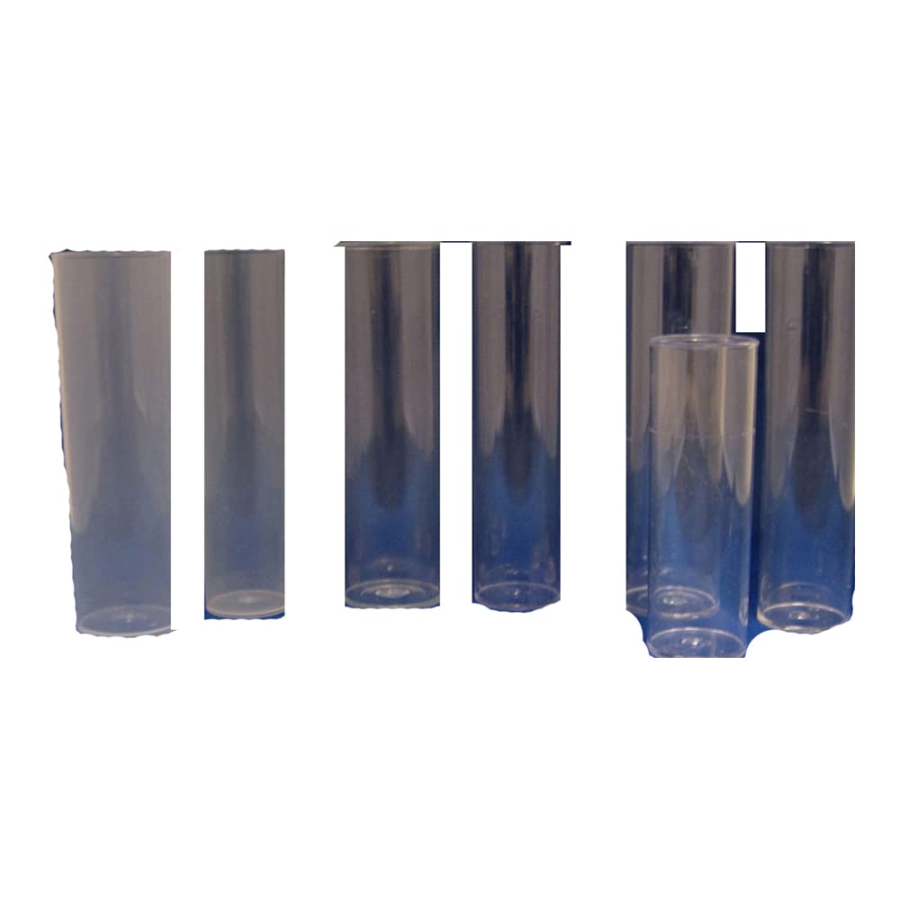 Azer Scientific ES-3815 Polystyrene Drosophila Vial, Narrow, Bulk Packaging, 25" Diameter x 95 mm Length (Pack of 500)