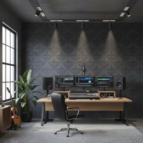 Image of Kayra Decor 3D PVC Wall Panel Bloom Design Gray Marble Color 19.7 inch x 19.7 inch (Pack of 12) - Covers 32.34 Sq. Ft.