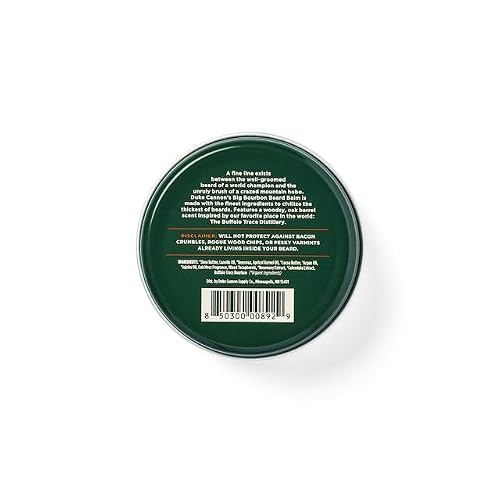 Duke Cannon Big Bourbon Beard Balm & Beard Oil, Woodsy Oak Barrel Scent, Premium Beard Care with Buffalo Trace Bourbon. (2 Pack Bundle)