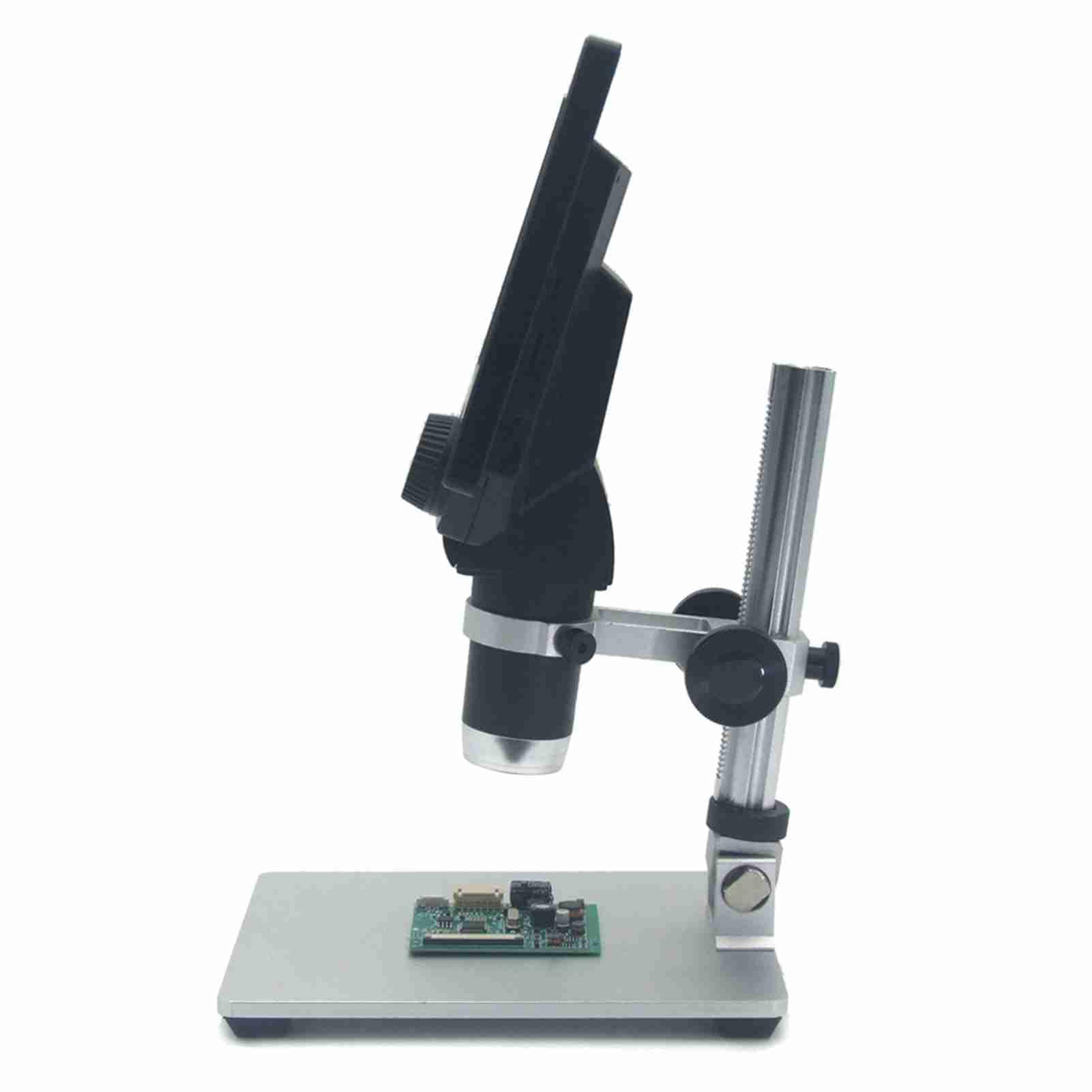 G1200 Microscopio Digital con Pantalla LCD de 7 Pulgadas, 1080P, 12MP, Zoom Continuo 1-1200X, para Soldadura, Reparación, Monedas, Biología, con Luces Flexibles