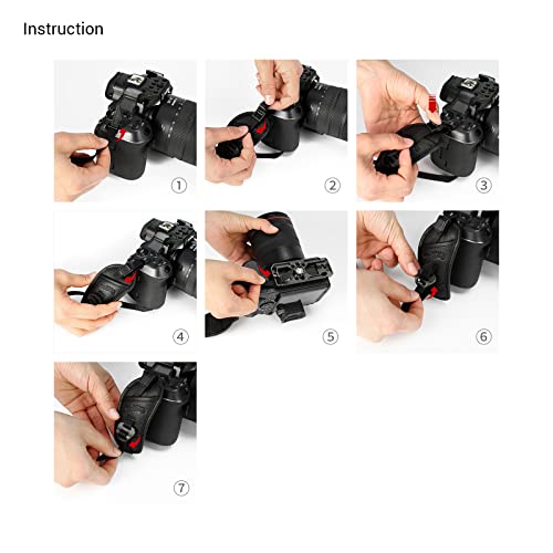 SMALLRIG Camera Cage Wrist Strap, Hand Strap with Quick Adjustable and Detachable Design Secure Grip for Sony, for Canon, for Fujifilm, for Nikon, for Camera Cage Camera Handle and L Bracket - 3848 - Image 6