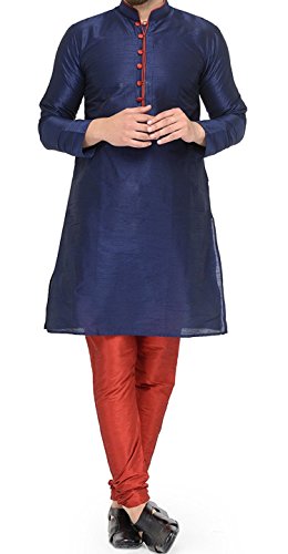 Image of Royal Kurta Men's Silk Blend Kurta Pyjama Set