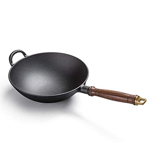 Wok de Hierro Fundido 26 cm Antiadherente sin Revestimiento miniatura 3