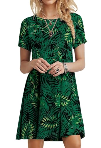 Image of POPYOUNG Women's Dress Fall Outfits Casual Midi Sundress