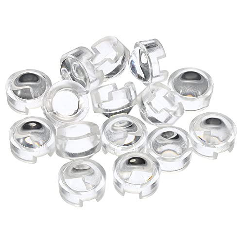 Image of PATIKIL 13mm LED Convex Lens, 15 Pack 90 Degree Beam Angle Acrylic LED Optical Convex Condenser Lens for 1W 3W LED Lamp Beads Infrared Cameras, Transparent