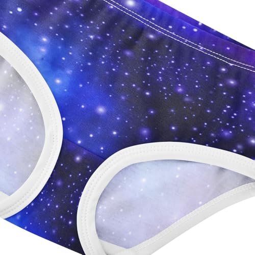 Night Sky Stars Blue Purple Nebula Girls Underwear Toddlers 2t Cotton Cute Panties Girl Fancy Undies Kids Briefs4