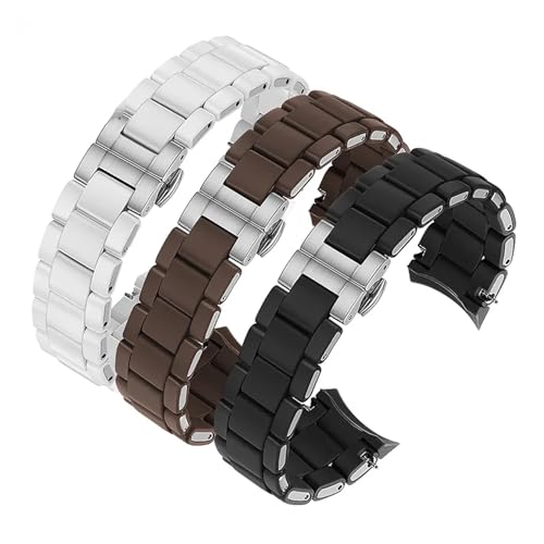 Bracelet caoutchouc résistant transpiration pour montre Armani AR5905 silicone 23mm