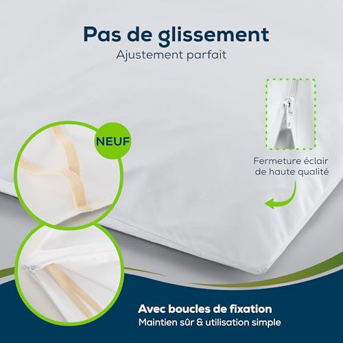 Housse de couette imperméable 200x200 pour le petit déjeuner au lit
