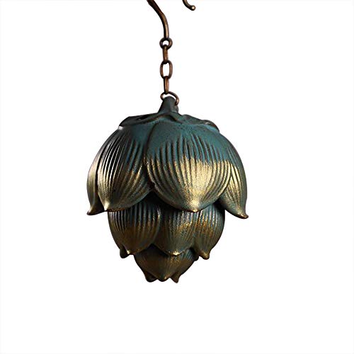 Primst LL-1060 Lotus Furnace Hollow Hanging Ball Incense Burner, Ceramic Backflow Incense Cones And Incense Coil Holder cover