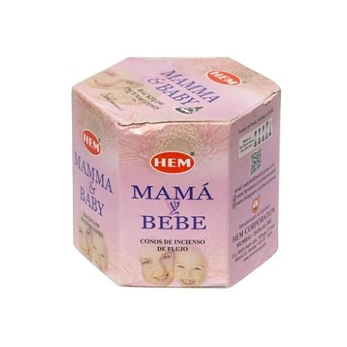 Backflow Incense Cones (Mama Baby) Total 40 Cones - Hem Incense From India #TOP28