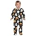 Emelivor Halloween Pumpkins Ghost Black Baby Newborn One-Piece Pajamas Cotton Sleepwear Outfits for Boy Girl Kids