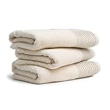 möve Wellness ręcznik dla gości Uni z szenilową lamówką 30 x 50 cm ze 100% bawełny (spinair), naturalny