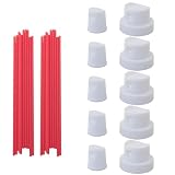 DGBRSM 30pcs Replacement Spray Can Extension Straw with Paint Cap (10 pcs. Paint Cap, 20 pcs. Spray Can Straw) Aerosol Valve Nozzle