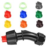 8Pcs Flat Fan Spray Nozzle Set, 0.1-0.6mm Pump Sprayer Nozzle Tips, 110° Degree Flat Fan Shaped Plastic Nozzles...