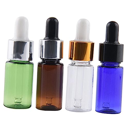 Gogogmee Juego De 4 Botellas Con Gotero De Plástico Pequeñas De Gotero A Prueba De Fugas Para Usar