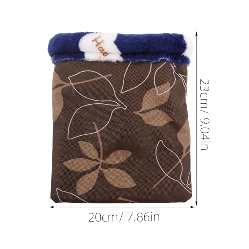 FRCOLOR 2 Stück Igel-Kuschelsack Für Hamster Warmes Nest Haustiertasche Guinea-Hängematte Für Käfigbett Hamster-Warmtasche Meerschweinchen-Schlafsack Haustiersack, Zufällige Farbe